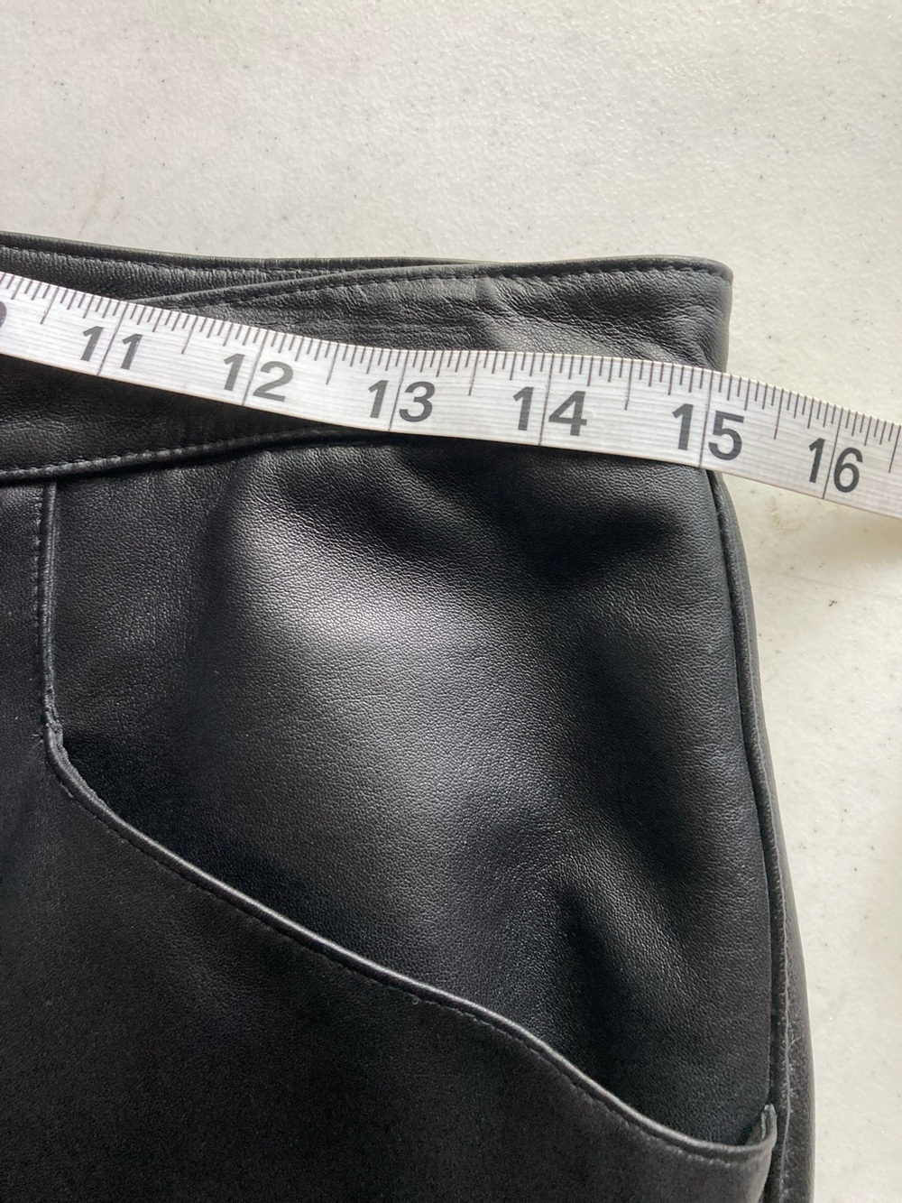 SNY Black Straight-Leg 100% Leather Pants - Picture 6 of 9